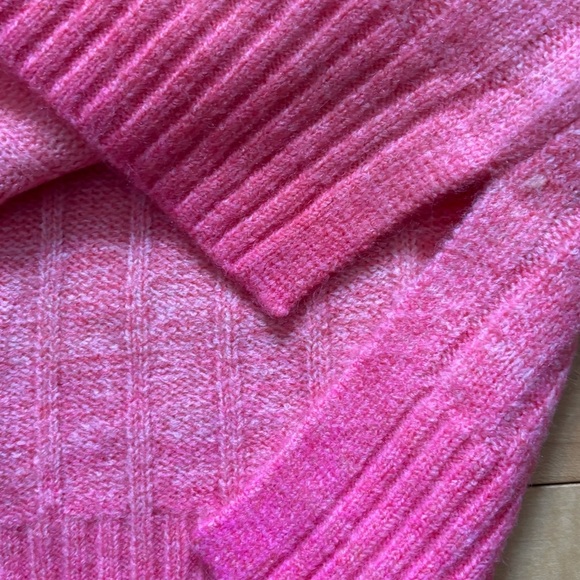By Anthropologie Ombre Half-Zip Sweater Vest Womens Size Small Ombre Pink - Picture 5 of 7